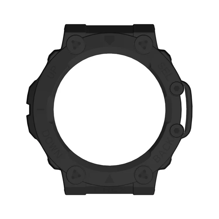 Para Huami Amazfit T-Rex 2 Anti-scratch Smart Watch Case Hollow Hard PC Protective Cover - Negro