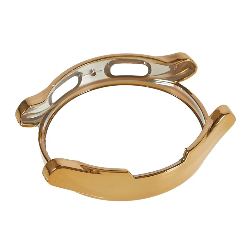 For Samsung Galaxy Watch Watch 5 Pro 45mm Soft TPU Protector Cover All-Around Protective Frame Watch Case - Gold