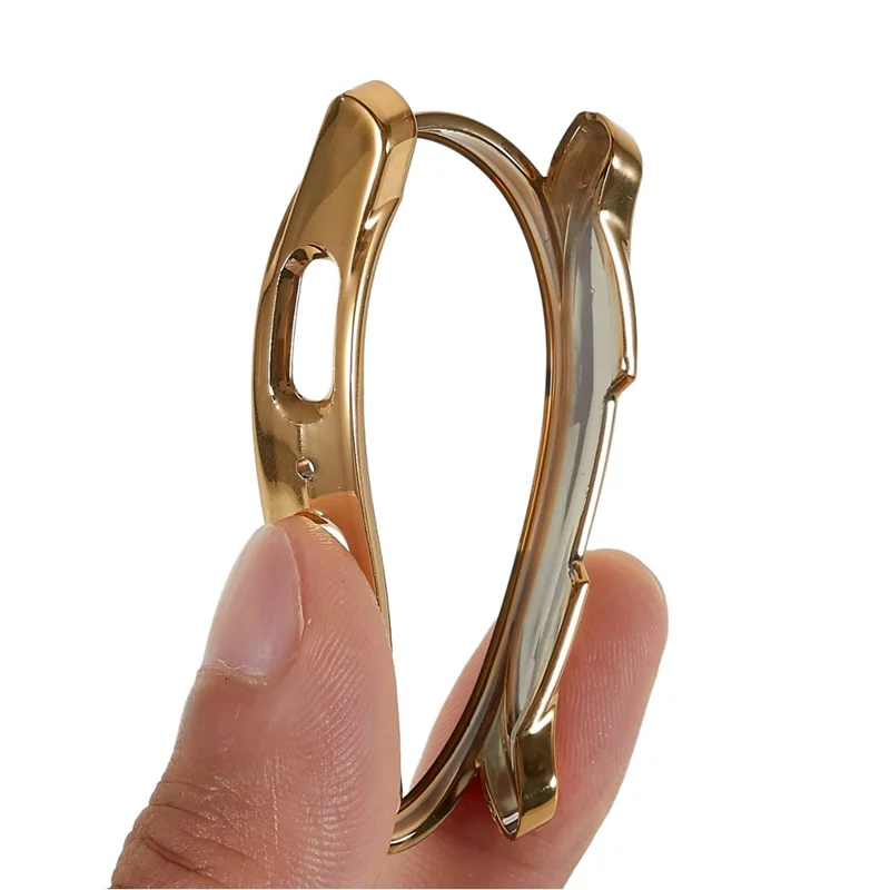 For Samsung Galaxy Watch Watch 5 Pro 45mm Soft TPU Protector Cover All-Around Protective Frame Watch Case - Gold