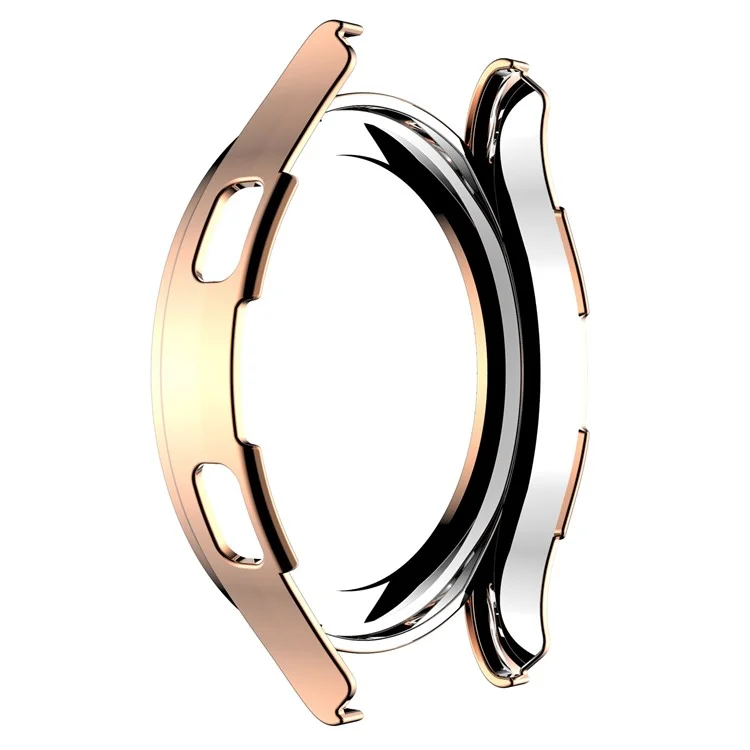 Pour Samsung Galaxy Watch 5 40mm Double Row Rhinestones Decor PC Watch Protective Case Half Cover - Rose Gold