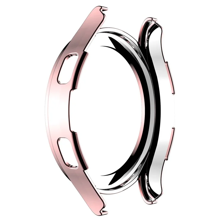 For Samsung Galaxy Watch 5 44mm Half Cover Double Row Rhinestones Decor PC Watch Protective Case - Pink