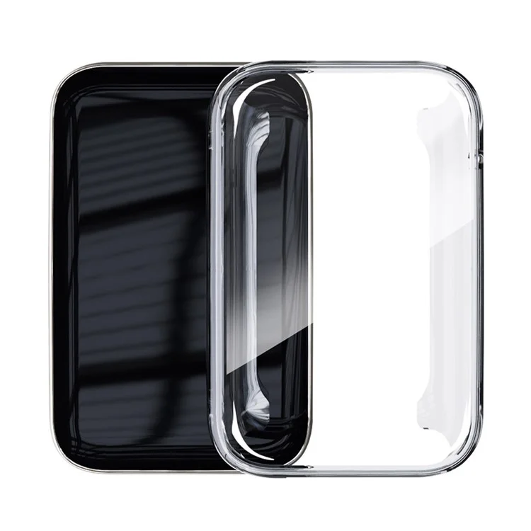 ENKAY HAT PRINCE For Xiaomi Mi Band 7 Pro Full Body Protection Soft TPU Clear Watch Case Anti-fall Protective Cover with TPU Screen Film