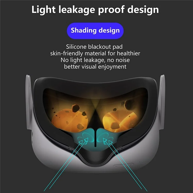 FIIT VR X2 Für Oculus Quest 2 VR Kühllüfter Aktive Lüftungsluftkreislaufventilator Atmungsfreie Gesichtsbedeckungspads