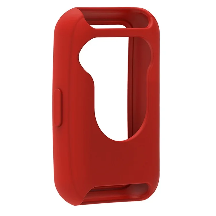 For Huawei Band 7 Silicone Watch Case Anti-scratch Watch Frame Protective Cover - Red