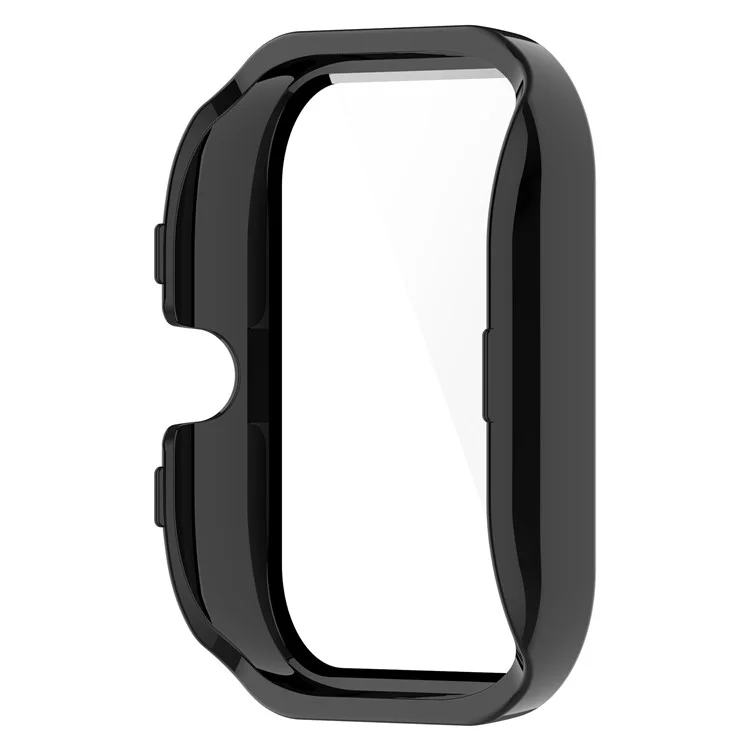 Para Huami Amazfit GTS 4 Mini Hard PC Anti-dust Watch Case Cover com HD Anti-wear Tempered Glass Film - Preto