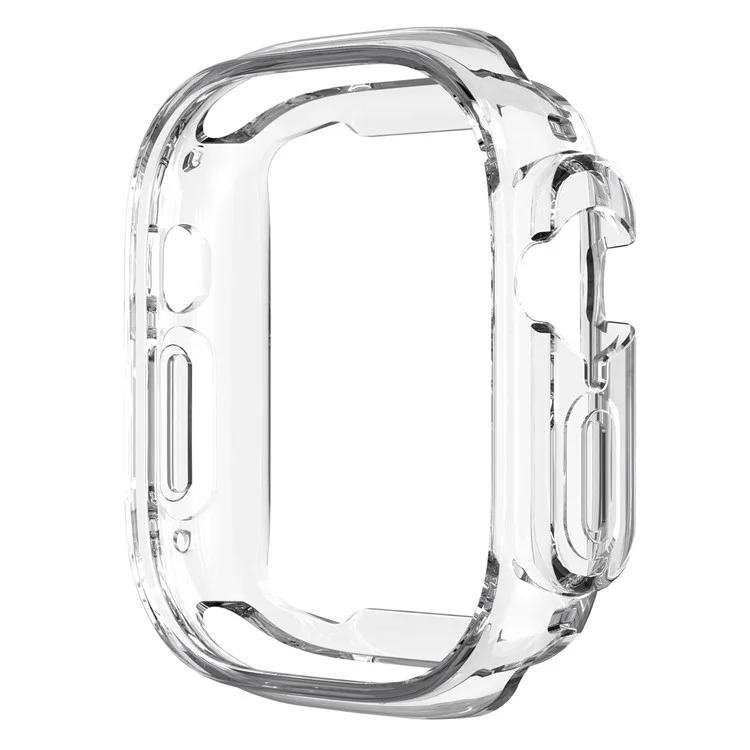 Per Apple Watch Ultra 2 49mm / Ultra 49mm Custodia in TPU trasparente Telaio di protezione del corpo semi-corpo Anti-graffio
