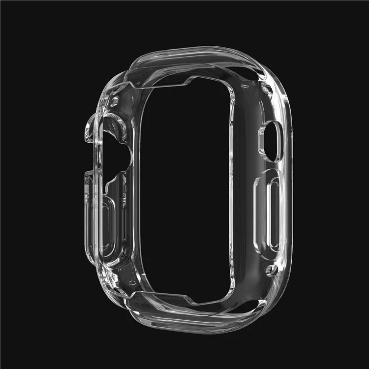 Per Apple Watch Ultra 2 49mm / Ultra 49mm Custodia in TPU trasparente Telaio di protezione del corpo semi-corpo Anti-graffio