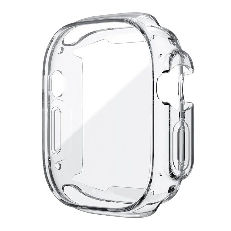 Pour Apple Watch Ultra 2 49mm / Ultra 49mm Transparent TPU Watch Case Anti-drop Full Coverage Protective Cover