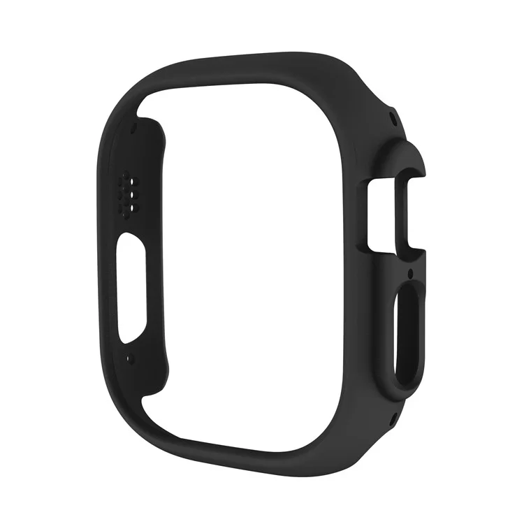 Pour Apple Watch Ultra 2 49mm / Ultra 49mm Boîtier de montre à dégagement rapide Boîtier de montre de sport PC à demi-couverture - Noir