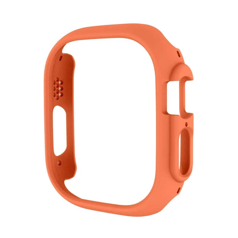 For Apple Watch Ultra 3 / Ultra 2 / Ultra 49mm Quick Release Watch Case Sports Watch PC Case Half Covering Watch Protector - Orange