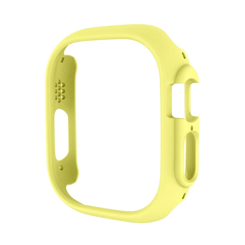 For Apple Watch Ultra 3 / Ultra 2 / Ultra 49mm Quick Release Watch Case Sports Watch PC Case Half Covering Watch Protector - Yellow