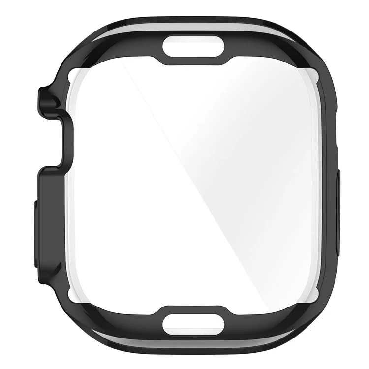 For Apple Watch Ultra 2 49mm / Ultra 49mm Electroplating Soft TPU Cover All-inclusive Protective Watch Case  - Black