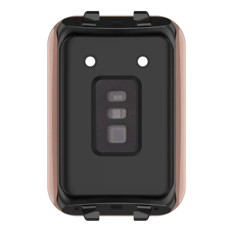 For Oppo Band 2 Protective Case with Tempered Glass Screen Protector Smart Watch Anti-Fall Hard PC Case - Pink