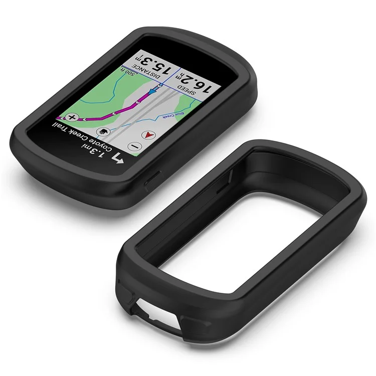 For Garmin Explore 2 Bike GPS Computer Anti-drop Protective Cover Soft Silicone Case - Black