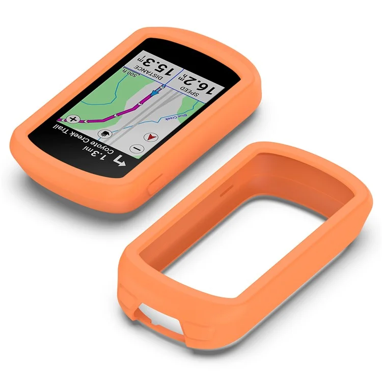 Для Garmin Explore 2 Bike GPS Computer Anti-drop Protective Cover Soft Silicone Case - Апельсин