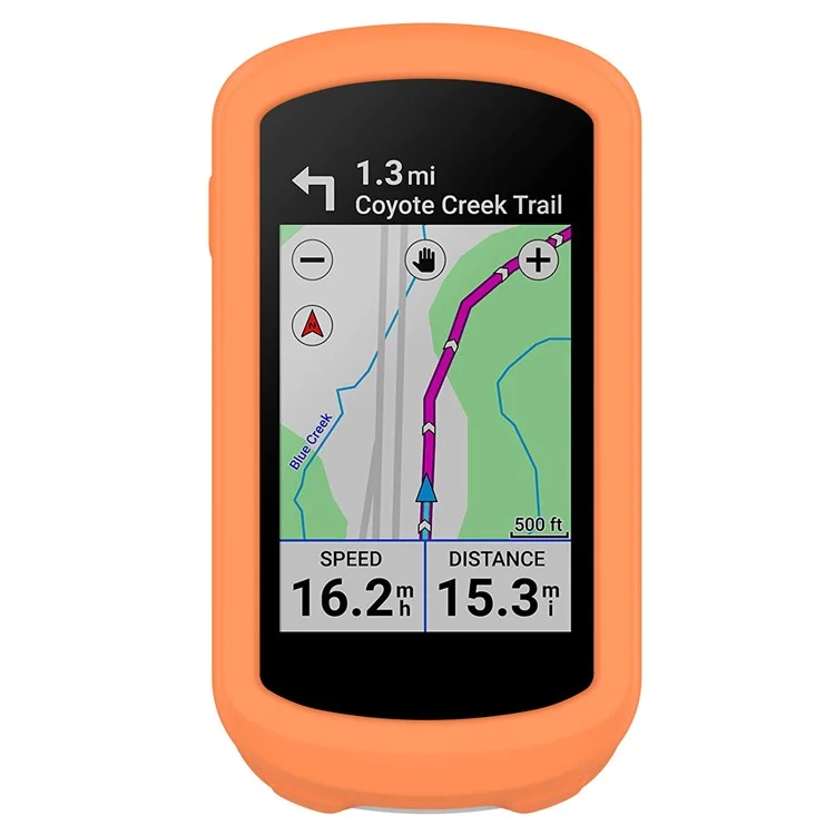 Für Garmin 2 Bike GPS Computer Anti-drop-schutzabdeckung Weiches Silikongehäuse - Orange