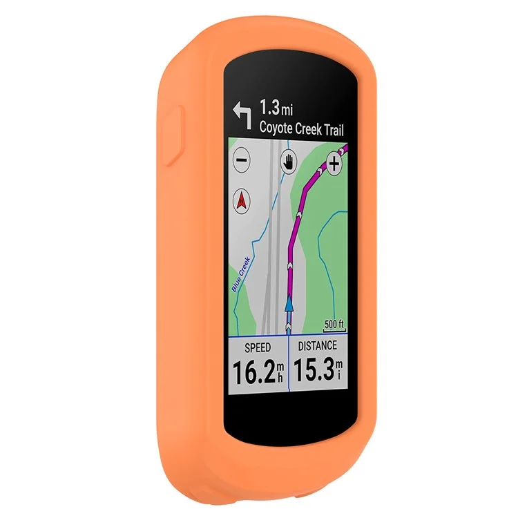 Для Garmin Explore 2 Bike GPS Computer Anti-drop Protective Cover Soft Silicone Case - Апельсин