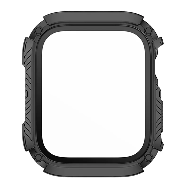 Custodia rigida in PC per Apple Watch Series 9 / 8 / 7 da 41 mm con protezione per schermo in vetro temperato, custodia impermeabile anti-graffio per smartwatch - Bianco