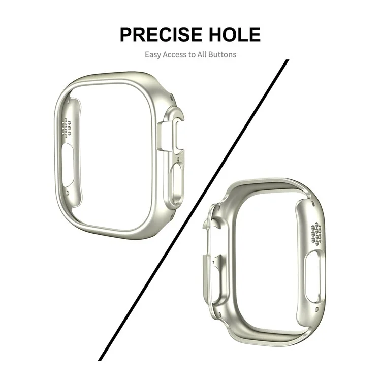 ENKAY HAT PRINCE For Apple Watch Ultra 2 49mm / Ultra 49mm Rubberized PC Watch Case Shockproof Protective Cover + 9H Screen Protector - Blackish Green