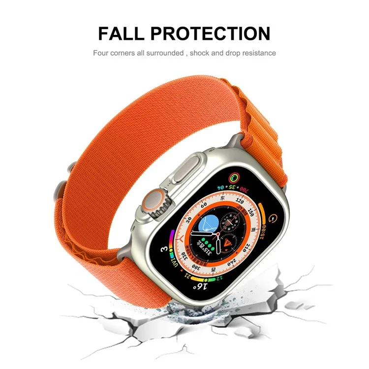 ENKAY HAT PRINCE For Apple Watch Ultra 2 49mm / Ultra 49mm Rubberized PC Watch Case Shockproof Protective Cover + 9H Screen Protector - Blackish Green