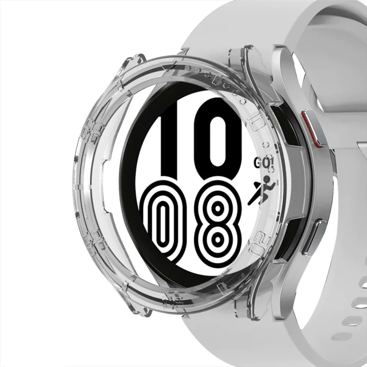 Para Samsung Galaxy Watch 5 44 mm Anti-Scratch PC Case de Liberación Rápida Reloj Sports Watch Case Protector Con Placa de Marcación - Transparente