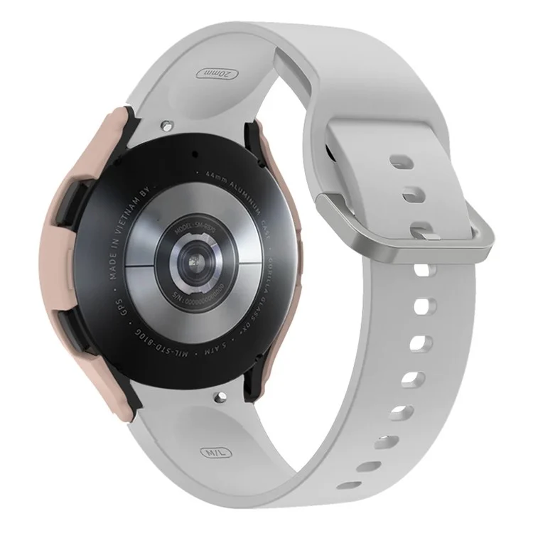 Para Samsung Galaxy Watch 5 44 mm Anti-Scratch PC Case de Liberación Rápida Reloj Sports Watch Case Protector Con Placa de Marcación - Transparente