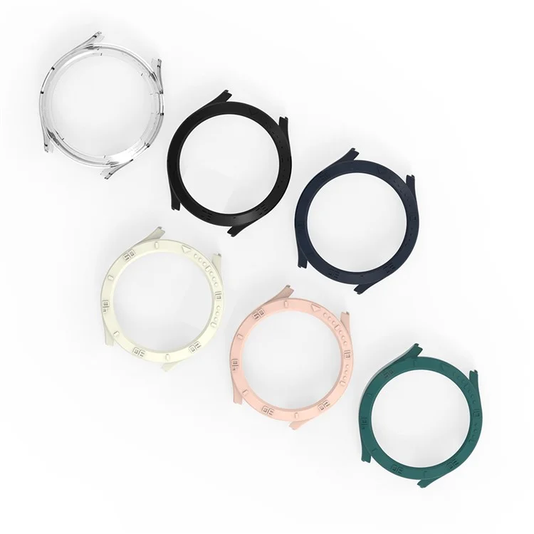 For Samsung Galaxy Watch 5 44mm Anti-Scratch PC Case Quick Release Sports Watch Case Protector with Dial Plate - Ink Blue