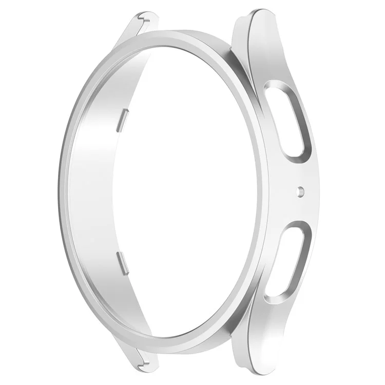 Für Samsung Galaxy Watch 5 Pro 45mm Hartgehäuse Aus PC Kratzfeste Uhr Schützende Abdeckung Rahmen - Silber