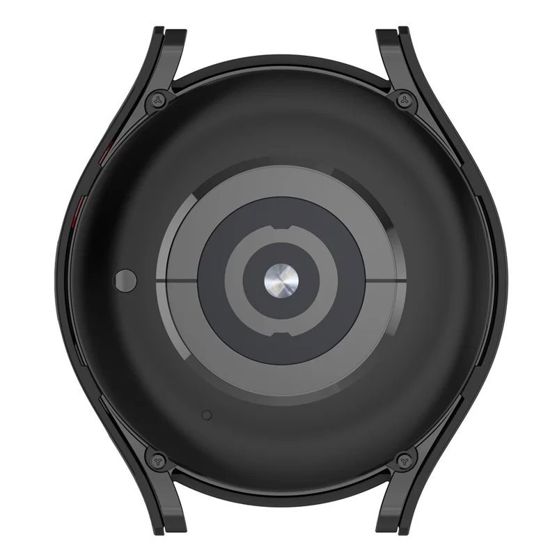For Samsung Galaxy Watch 5 Pro 45mm Hard PC Watch Case Anti-scratch Hollow Watch Protective Cover Frame - Black