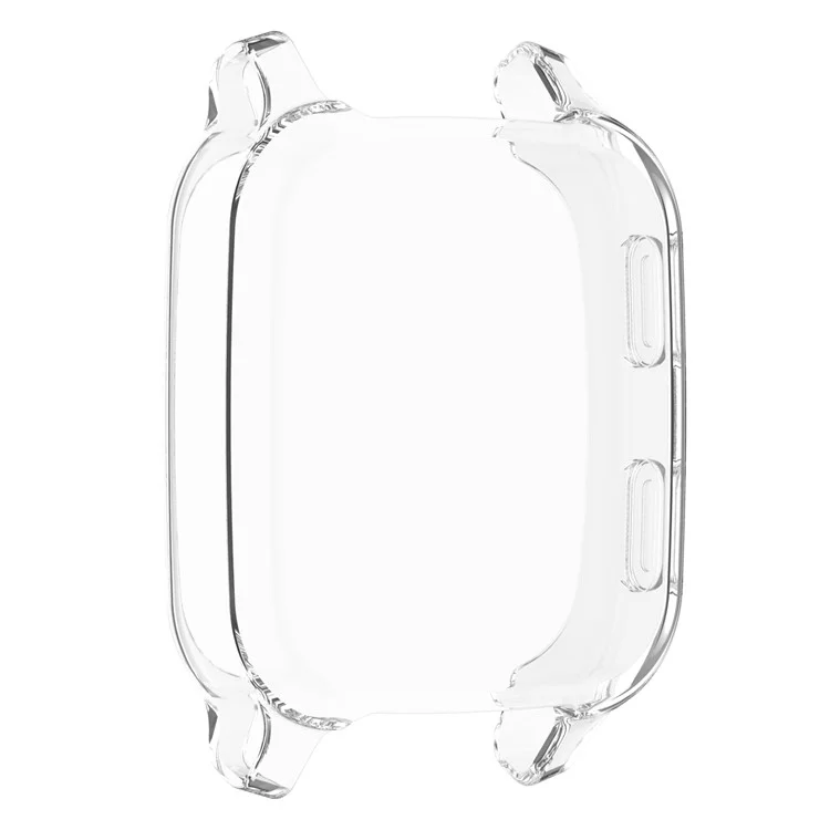 Para Garmin Venu Sq / Venu Sq Music / Venu Sq 2 / Venu Sq 2 Music Soft Transparent TPU Watch Case Electroplate Edges Overall Protective Cover