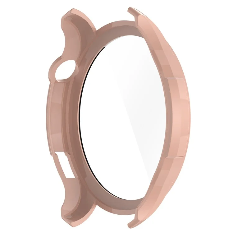 Per Huami Amazfit GTR 4 46mm Full Coverage Hard PC Case con Protezione Schermo in Vetro Temperato Touch Sensitive HD Bumper Protective Cover - Sakura Pink