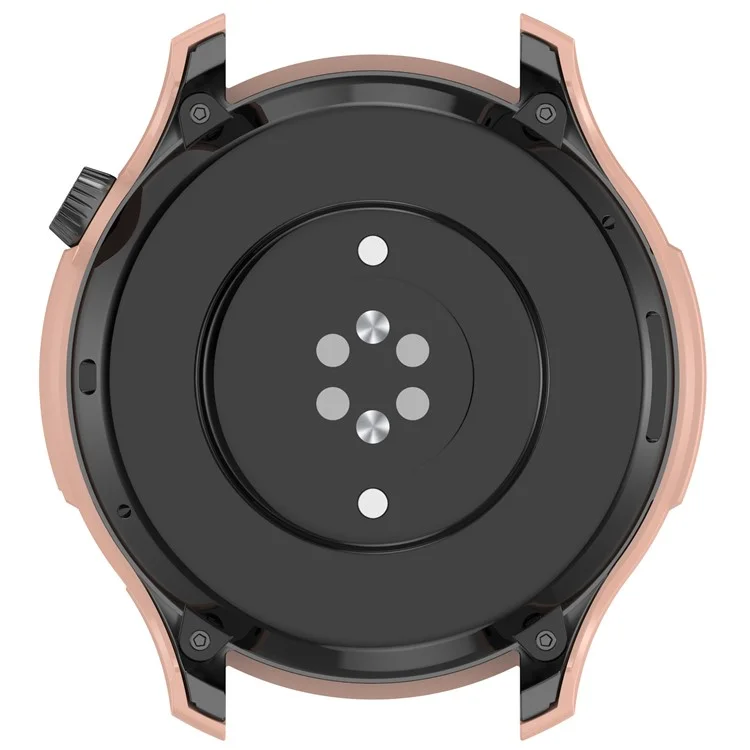 Per Huami Amazfit GTR 4 46mm Full Coverage Hard PC Case con Protezione Schermo in Vetro Temperato Touch Sensitive HD Bumper Protective Cover - Sakura Pink