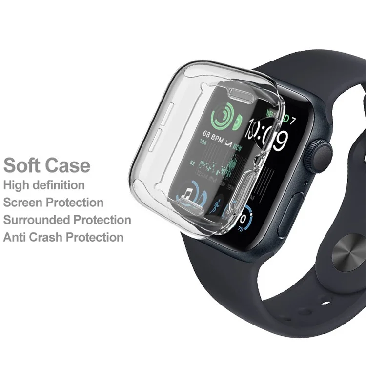 IMAK UX-3 Series per Apple Watch Series 6 / 5 / 4 / Watch SE (2022) / Watch SE 44mm Custodia protettiva generale Soft Transparent TPU Cover