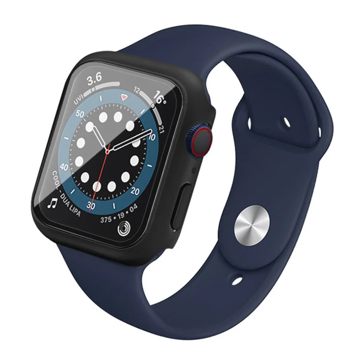 IMAK Protective Watch Case For Apple Watch SE 40mm / SE (2022) 40mm / Watch Series 6 / 5 / 4 40mm, Hard PC Case with HD Tempered Glass - Black