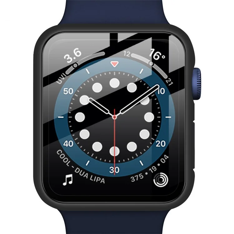IMAK Protective Watch Case For Apple Watch SE 40mm / SE (2022) 40mm / Watch Series 6 / 5 / 4 40mm, Hard PC Case with HD Tempered Glass - Black