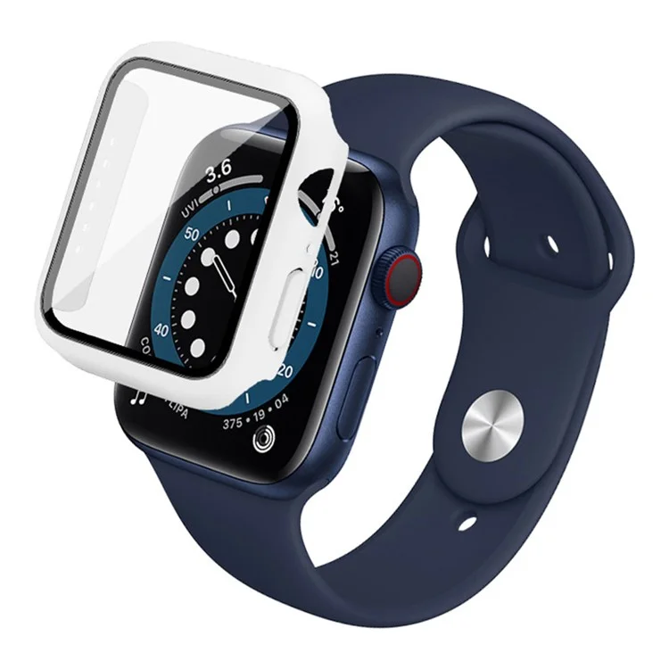 IMAK Protective Watch Hülle Für Apple Watch SE 40mm / SE (2022) 40 mm / Sehen Sie Die Serie 6 an / 5 / 4 40 Mm, Hartpc -hülle Mit HD -schildschirmeschutzschutz - Weiß
