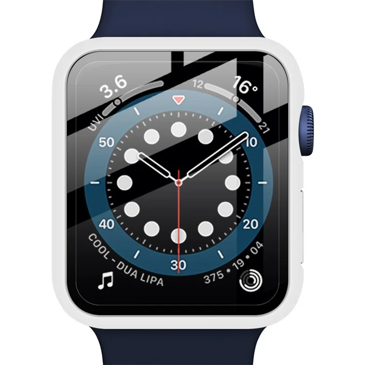 IMAK Protective Watch Hülle Für Apple Watch SE 40mm / SE (2022) 40 mm / Sehen Sie Die Serie 6 an / 5 / 4 40 Mm, Hartpc -hülle Mit HD -schildschirmeschutzschutz - Weiß