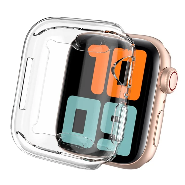 AHASTYLE WA05 2PCS Para Apple Watch SE (2022) 44mm / SE 44mm / Série 4 / 5 / 6 44mm HD Transparente TPU Smart Watch Frame Cover Protective Case