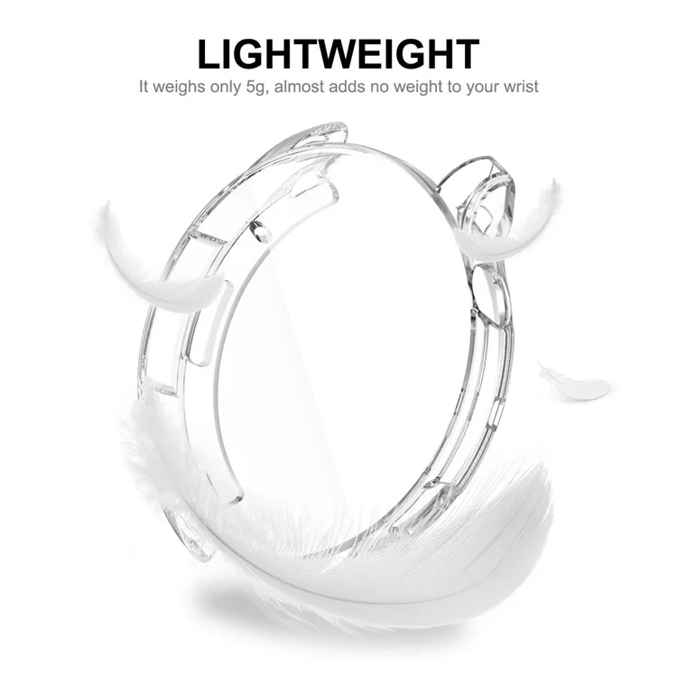 ENKAY HAT PRINCE para Huami Amazfit GTR 4 46mm Caixa de Relógio Transparente Proteção de Tela de Cobertura Total Capa TPU