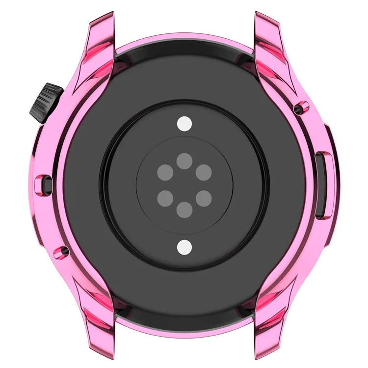 Für Huami Amazfit GTR 4 46mm All-inclusive Watch Protective Cover Weiche TPU Kratzfestes Elektroplattenkoffer - Rosa
