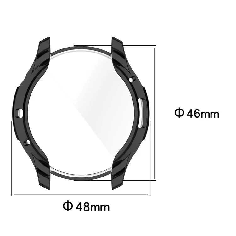 Für Huami Amazfit GTR 4 46mm All-inclusive Watch Protective Cover Weiche TPU Kratzfestes Elektroplattenkoffer - Rosa
