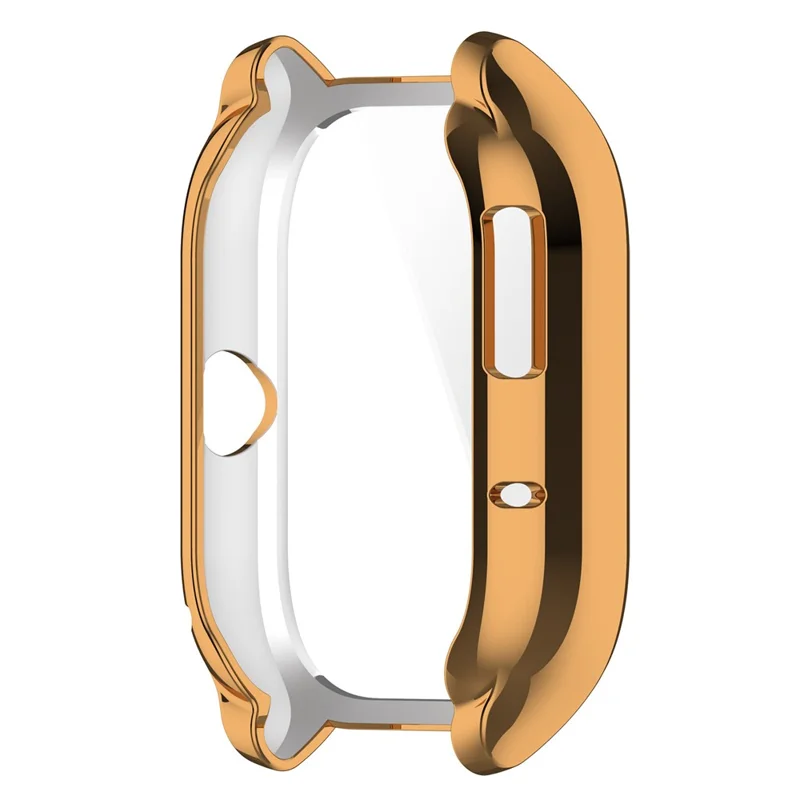 Electroplating Watch Case For Huami Amazfit GTS 4, Soft TPU Anti-Scratch All-inclusive Shell Cover - Gold