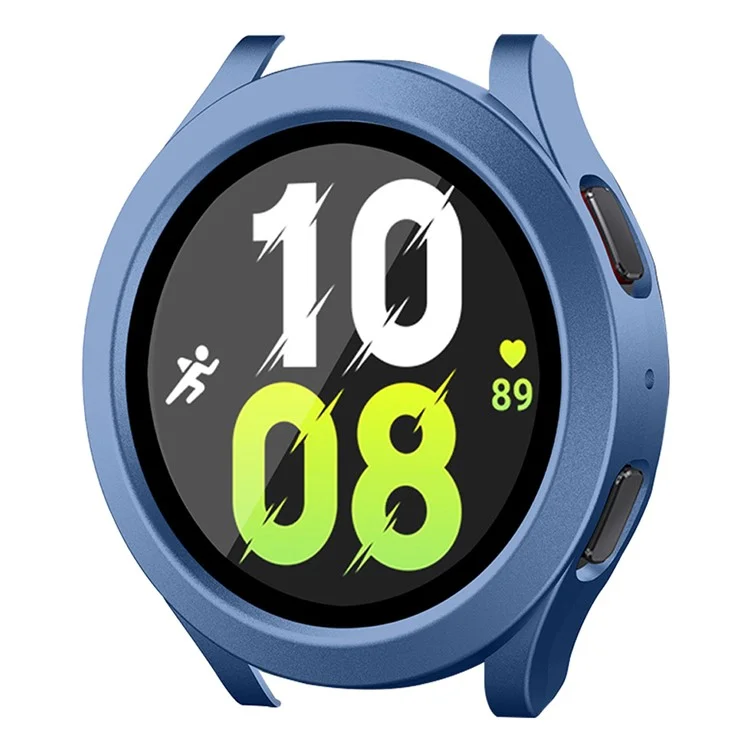 ENKAY HAT PRINCE For Samsung Galaxy Watch 5 40mm Waterproof Case with Tempered Glass Hard PC Cover - Blue