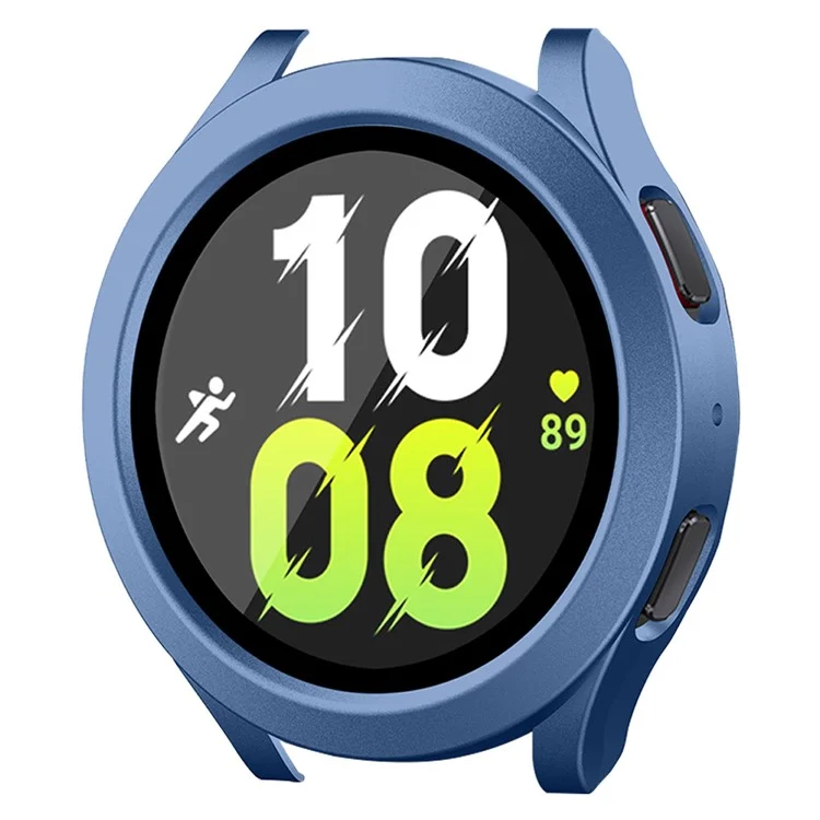 ENKAY HAT PRINCE Pour Samsung Galaxy Watch 4 / 5 44mm Anti-humidité Etui Waterproof avec Protecteur d'écran en Verre Trempé Coque de Protection en PC Dur Tout-Autour - Bleu