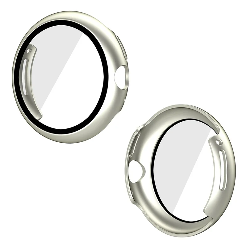 ENKAY HAT PRINCE For Google Pixel Watch 2 / Pixel Watch Hard PC Case with Tempered Glass Screen Protector Scratch Resistant Overall Protective Cover - Star Light