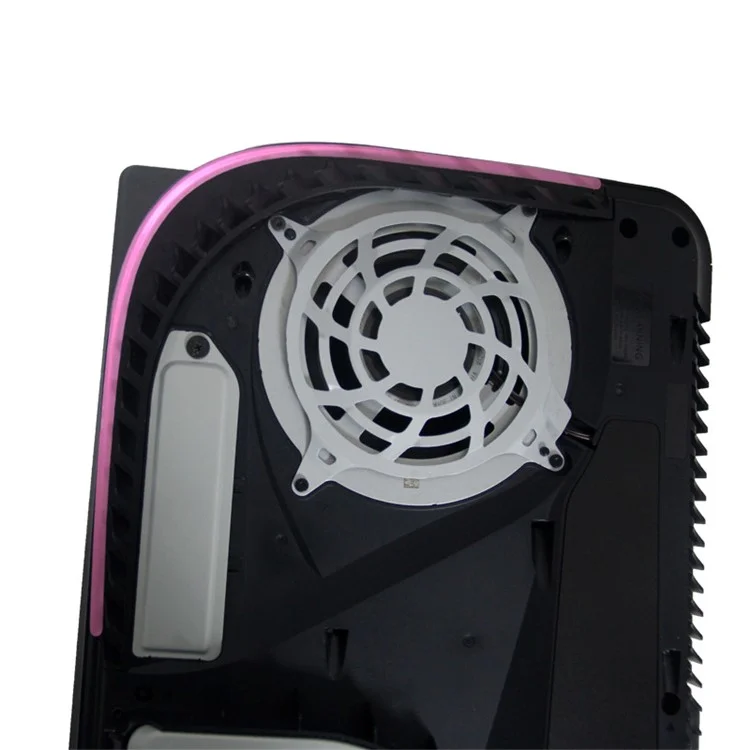 Luminous Carbon Faser Aufkleber LED LED Light Stange Decor Adhäsive Aufkleberpapier Kompatibel Mit PS5 -konsole - Rosa