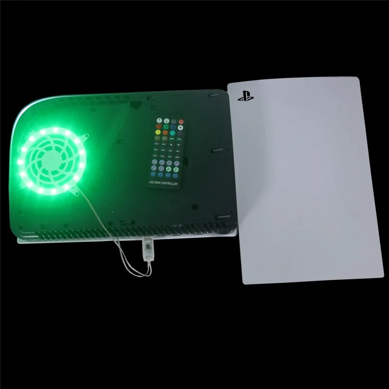 KLFP003 Pickup Function LED Strip Lights for PS5 Game Console RGB Strip Light with Remote Control Support 3 Control Modes