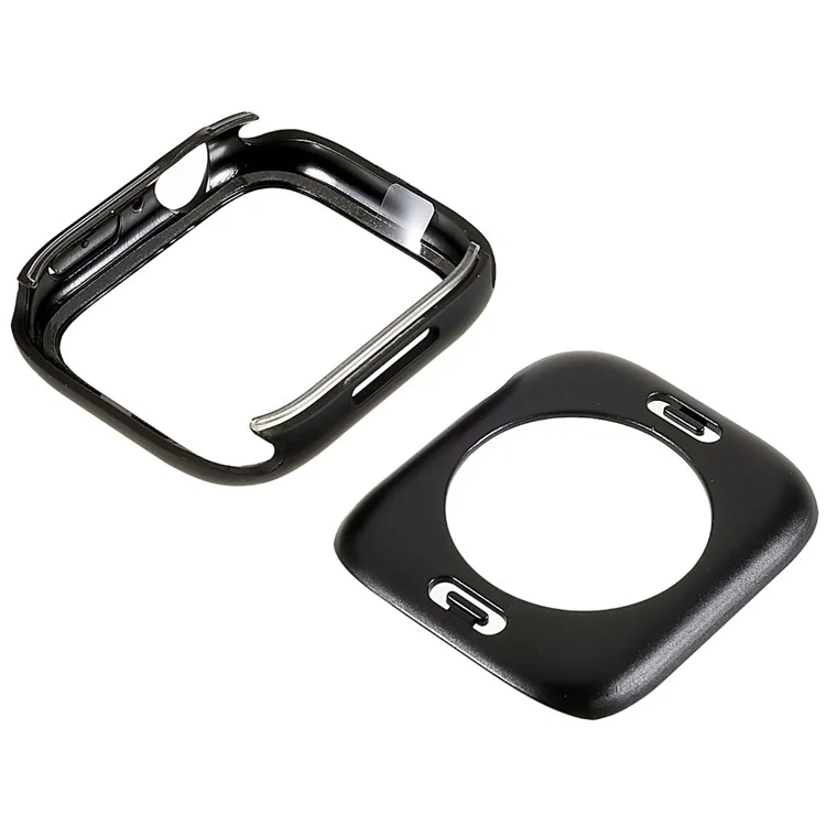 Rurihai Pour Apple Watch Series 8 / 75 mm Couvercle de Cadre PC Avec Imprimerie de la Soie en Verre Tempilement HD Impression de Montre en Verre Trempé HD Protecteur
