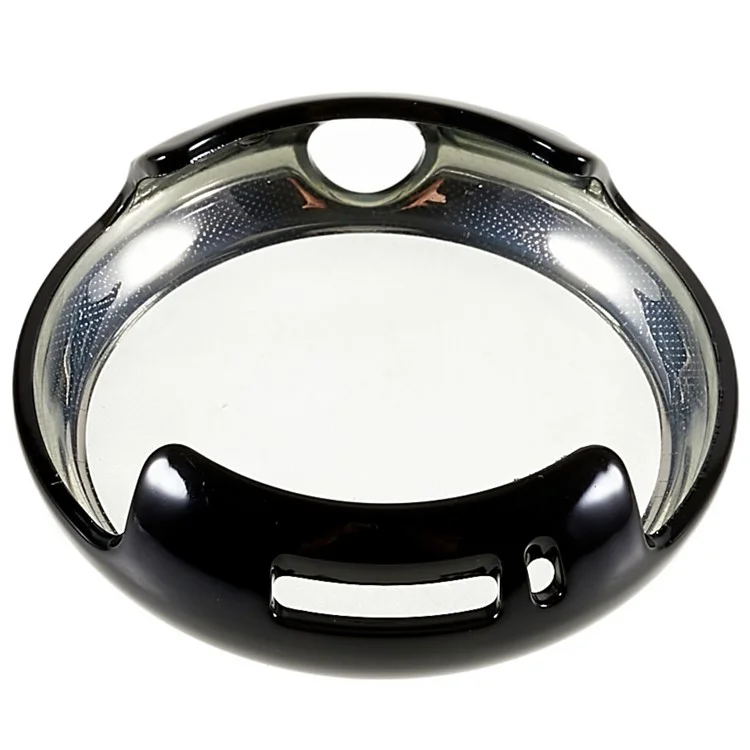 Para Google Pixel Watch 2 / Pixel Watch Proteção Total Capa Suave de TPU Caso Anti-arranhaduras Moldura Metálica Eletrodepositada - Preto