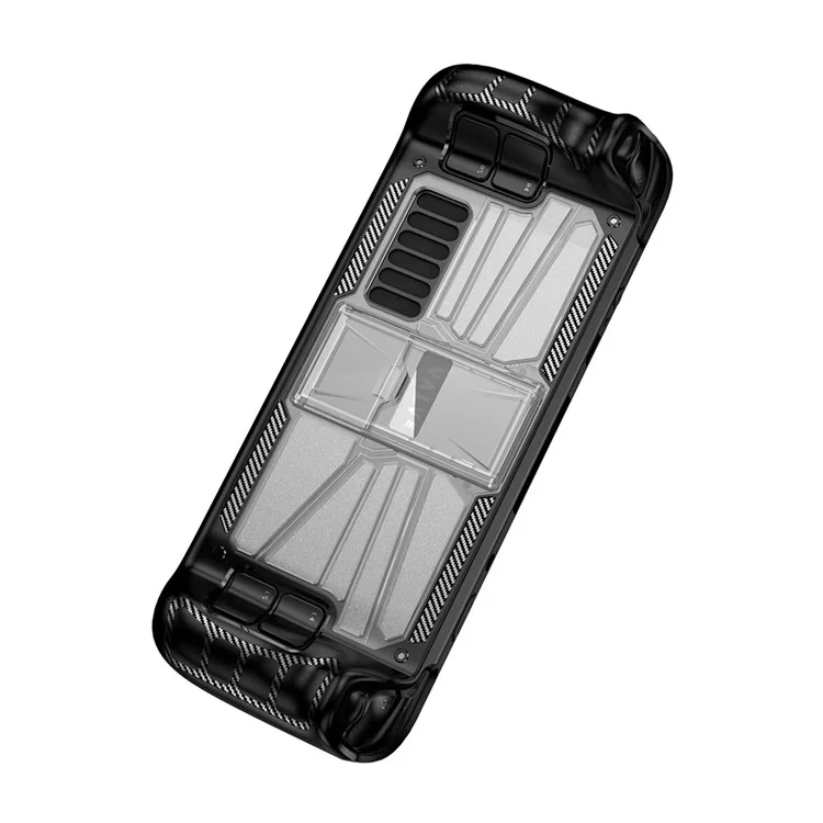 PC+TPU Protettivo Custodia Per Steam Deck, Succhio Succhio Console Concetalla Cassed Design Sanseve - Trasparente